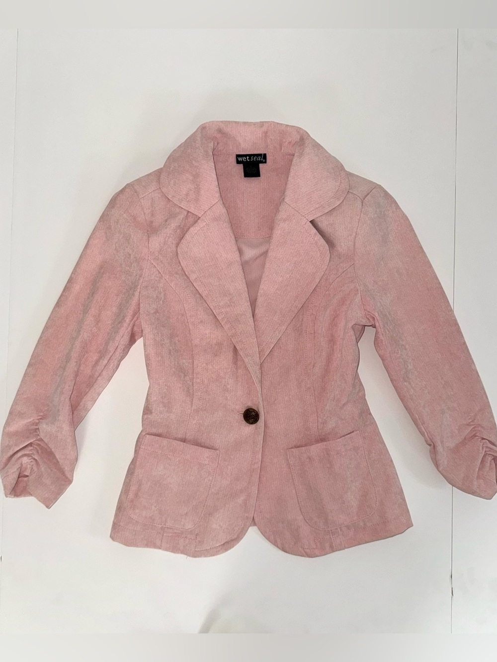 Wet Seal Pink Corduroy Blazer Jacket